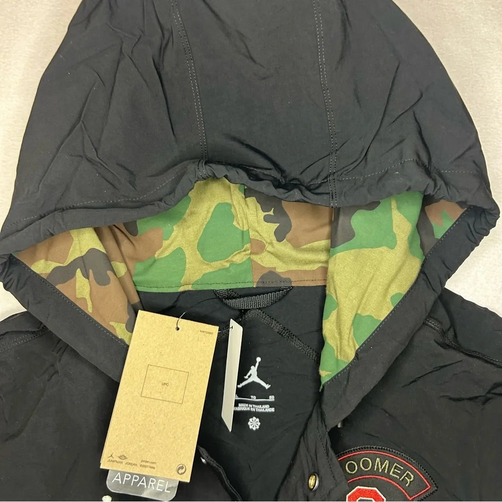 NWT Jordan Brand‎ Oklahoma Sooners Military Appreciation Jacket XL Black 2025